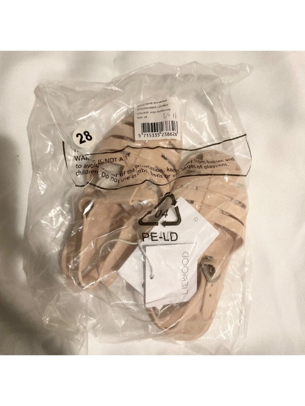 NWT LIEWOOD Bre Sandals sorbet rose pink EU 28 US11 girl